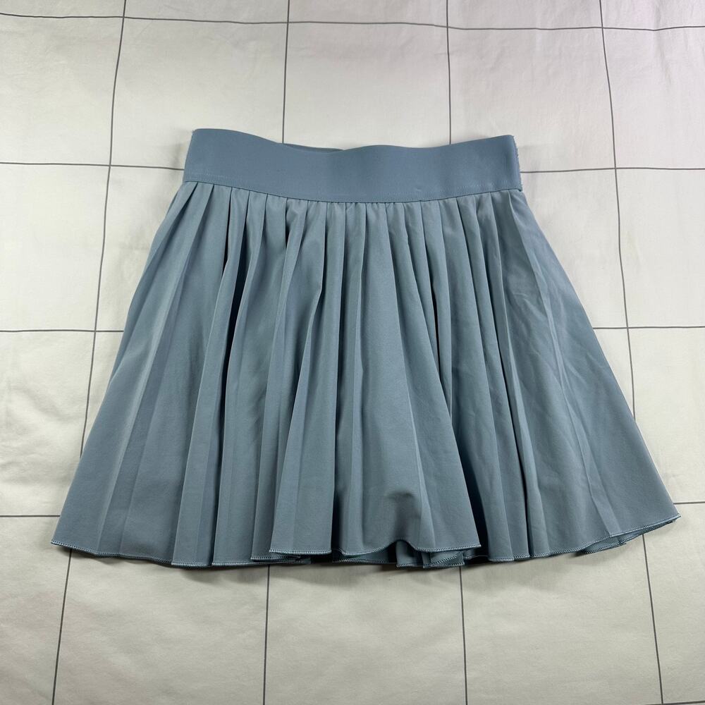 Aritzia TNA Skort Womens XS Blue Tennis Micro Pleated Athletic Sporty Pickleball